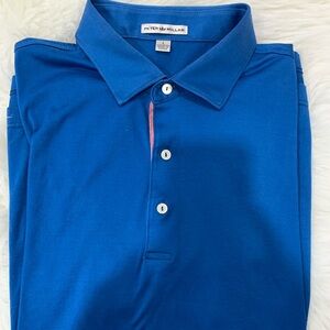 Men’s Peter Millar Royal‎ Blue Pollo Shirt Size L (790A)